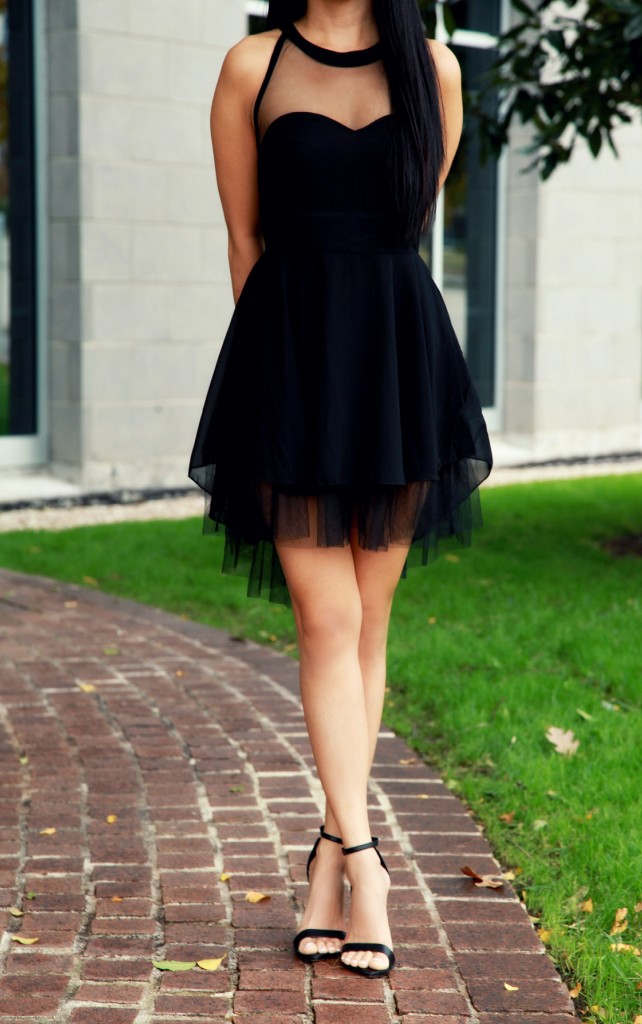 simple black dress for graduation