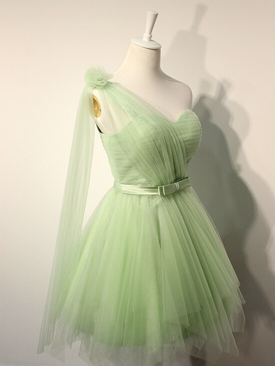 Charming Prom Dress,cute Prom Gown,organza Mini Prom Dress,homecoming Dresses