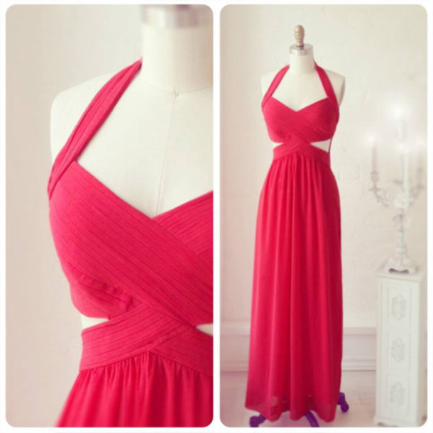 Prom Dresses,pretty Prom Dresses,chiffon Prom Gown,backless Bridesmaid Dress,open Back Bridesmaid Dresses,red Bridesmaid Gowns,bridesmaid Dresses