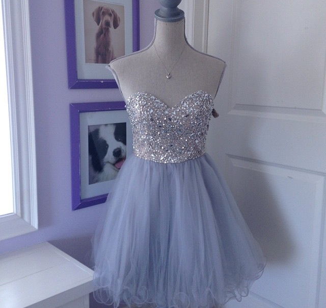 Homecoming Dresses,sweeetheart Homecoming Dresses,tulle Homecoming Dress,beaded Party Dress,short Prom Gown,sweet 16 Dress,homecoming Gowns