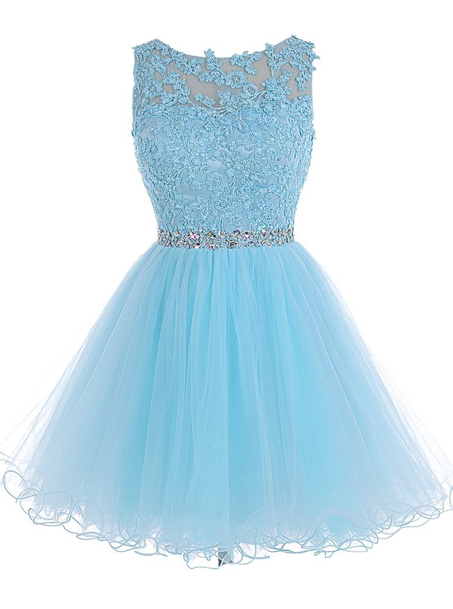 Homecoming Dresses,tulle Homecoming Dress,lace Homecoming Dress,blue Homecoming Dress,fitted Homecoming Dress,short Prom Dress,homecoming
