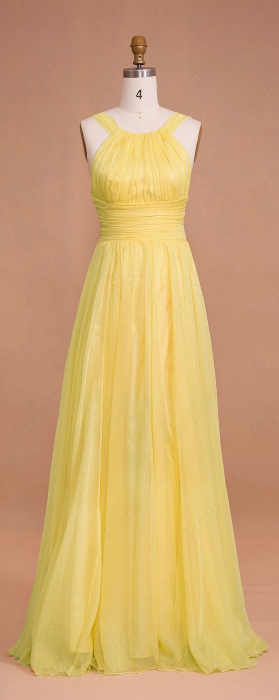 Prom Dresses,evening Dress,party Dresses,yellow Prom Dresses,prom Gown, Evening Dress,chiffon Prom Dress,sexy Evening Gowns,yellow Formal