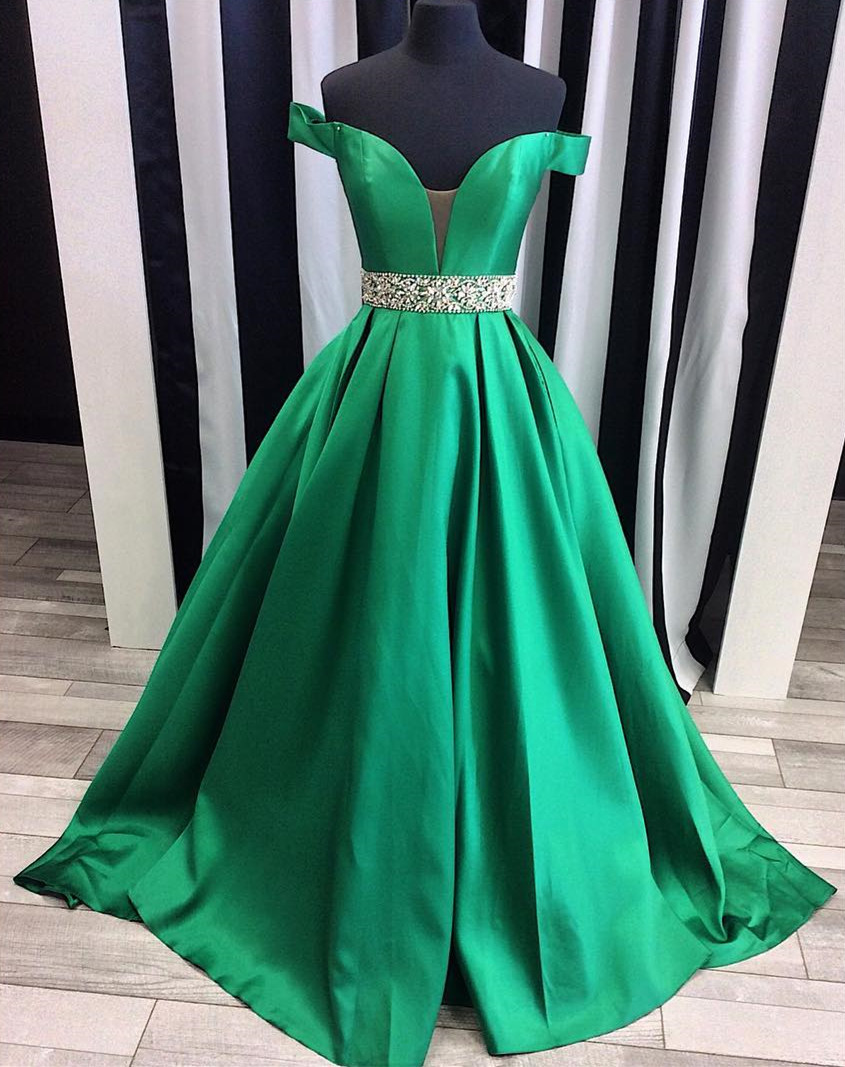 Prom Dresses,evening Dress,party Dresses,sexy Off The Shoulder Satin Ball Gowns ,prom Evening Dresses ,2017 Prom Dresses