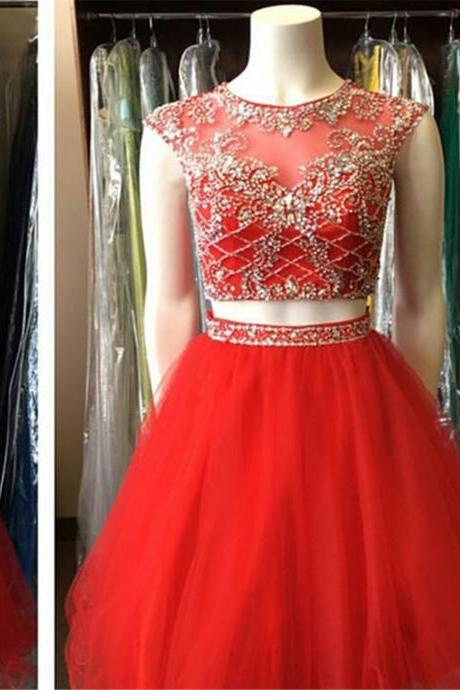 Prom Dress Pieces Appliques Chiffon A-line Off Shoulder Homecoming Dress Pearls Beading Crystal Homecoming Dress