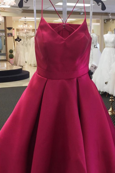 Cute Prom Dress,short Homecoming Dress,bow Back Party Dress,satin Cocktail Dress