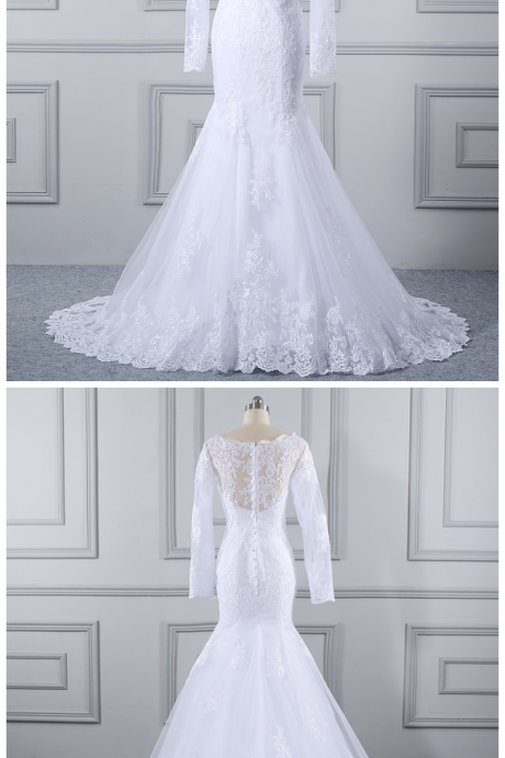 Ball Gown Wedding Gowns, Robe De Mariage Long Sleeve Lace Wedding Dress, Ball Gown Wedding Dresses Vestidos De Novia