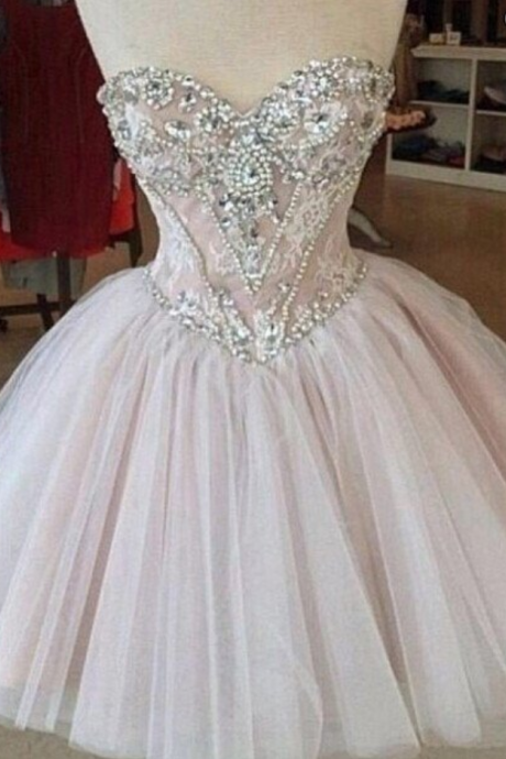 Homecoming Dresses, Short Tulle Prom Dresses, Sweetheart A-line Prom Dress For Girls,graduation Dress For Teens,cocktail Dresses