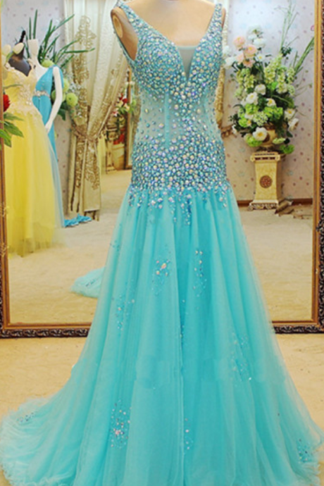 Prom Dresses,evening Dress,blue Prom Dress, Long Prom Dress, Prom Dress Prom Dress, Mermaid Prom Dress