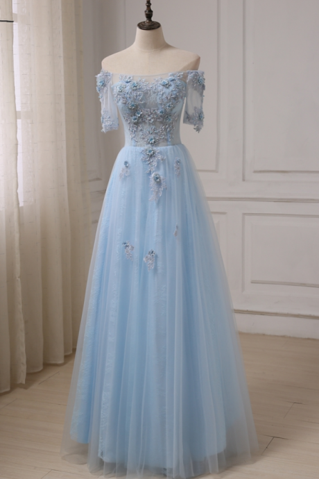 Robes De Soiree Boat Neck See-though Prom Dresses Applique Beaded Sequins Floor Length Formal Evening Dress