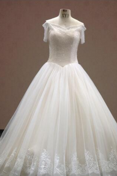 Real Sample Short A-line Wedding Dress Beading Graceful De Novia Size Plus
