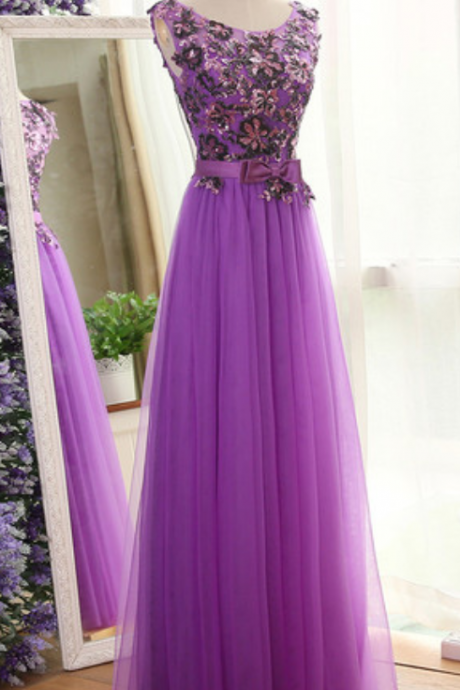A Line Evening Dress,elegant Prom Dress,tulle Floor Length Prom Dresses,long Prom Dresses