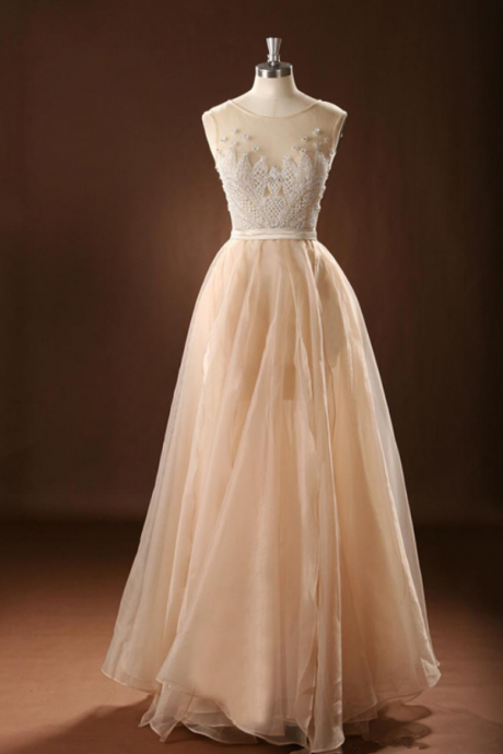 Custom Made Chiffon Prom Dress,sexy See Through Evening Dress,floor Length Party Dress,high Quality Evening Dresses