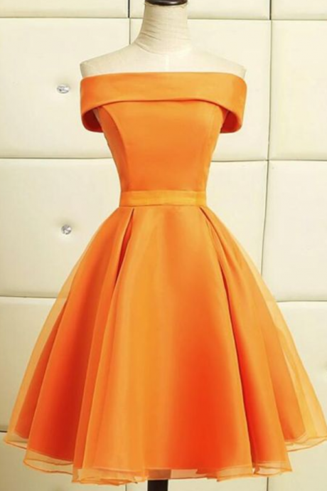 Lovely Organza Beautiful Knee Length Party Dress, Short Homecoming Dresses