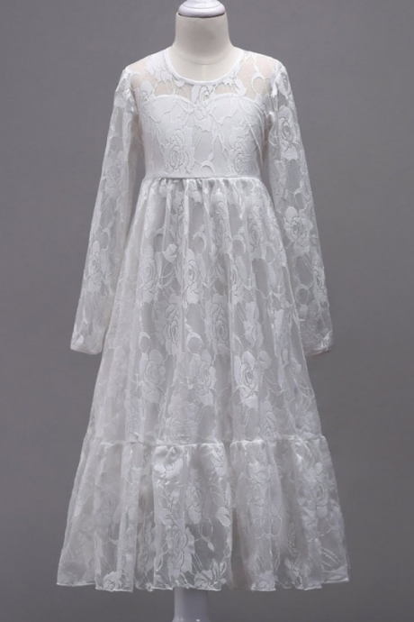 Flower Girl Dresses,a-line Lace Junior Bridesmaid Dress