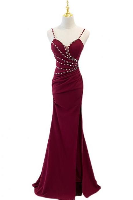 Prom Dresses,straps Evening Dress For Women 2022 Sexy Fishtail