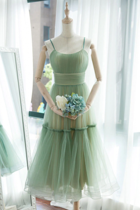 Prom Dresses,simple Tulle Short Prom Dress, Tulle Bridesmaid Dress