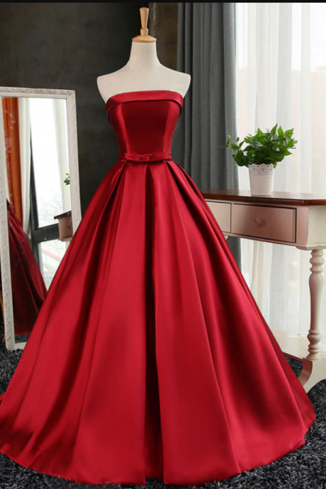 Prom Dresses,amazing Satin Long Prom Gown, Evening Dress