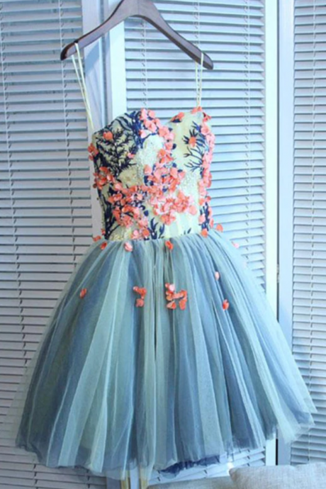 Homecoming Dresses,charming Tulle A Line Sweetheart Neck Short Prom Dress, Homecoming Dresses