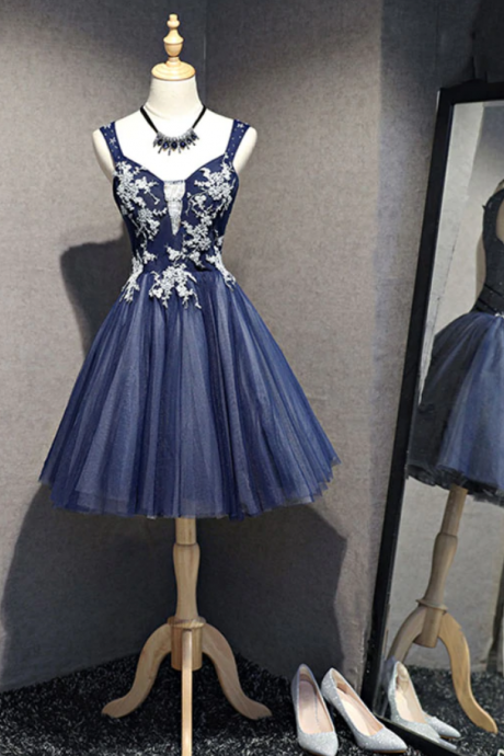 Homecoming Dresses,high Quality Tulle Beading Short Prom Dress, Homecoming Dress