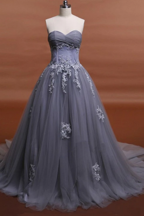 Prom Dresses,lace, Grey Wedding Dresses,prom Dress
