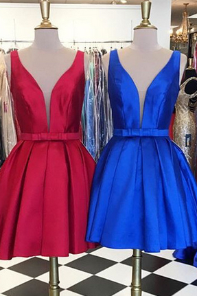Cute Homecoming Dress, Fashion Homecoming Dress,short Prom Dress,simple Homecoming Gowns, V Neck Homecoming Dresses,sheer Back Prom Dresses