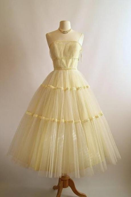 Vintage Dress Homecoming Dress,sweetheart Homecoming Dresses, Tulle Homecoming Dresses