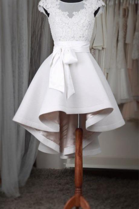 Sweetheart Homecoming Dresses, Elegant Cocktail Dresses , Tulle White Prom Dresses,applique Homecoming Dresses