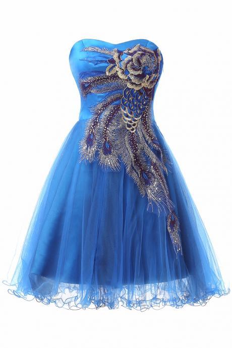 Short Exqusite Homecoming Dresses, Gorgeous Appliques Grade Graduation For Prom Party Girls Gown