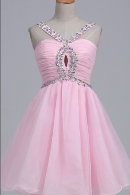 Short Homecoming Dress,tulle Homecoming Dresses,backless Homecoming Dress