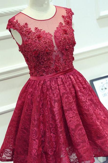 Elegant Prom Dress,charming Prom Dress,sleeveless Prom Dresses,appliques Homecoming Dress,short Prom Gown,party Dresses