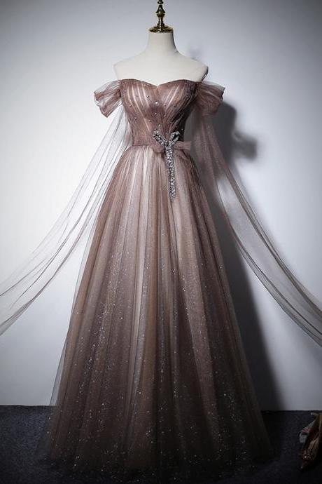 Sequins evening dresses temperament niche high-end banquet art exam vocal dresses long skirt female 
