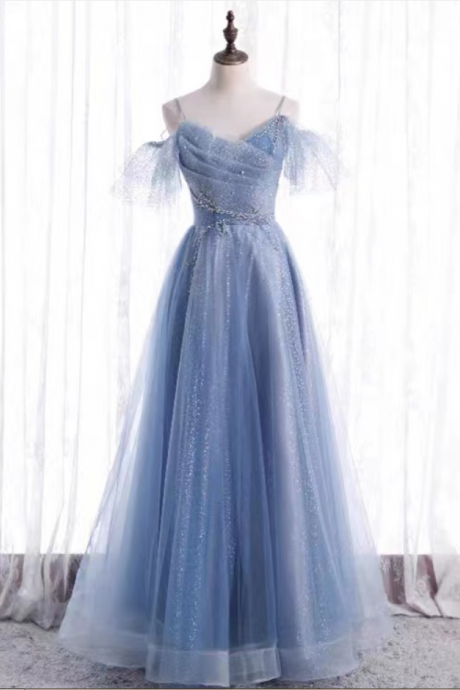 Prom Dresses,halter Evening Dress, Shiny Star Prom Dress, Noble Fairy Dress
