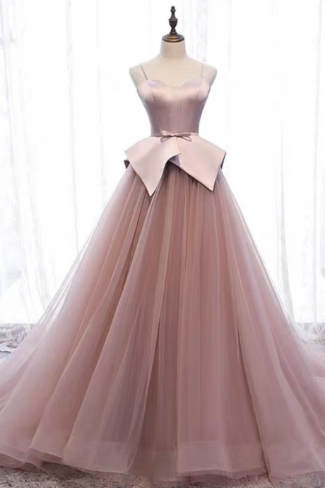 Prom Dresses, , Pink Evening Dress, High Quality Socialite Birthday Party Dress