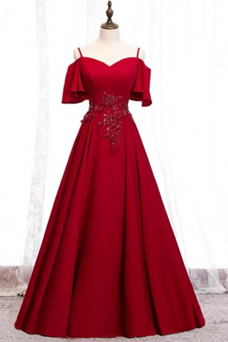 Prom Dresses, Red Evening Dress, Charming Sexy Prom Dress