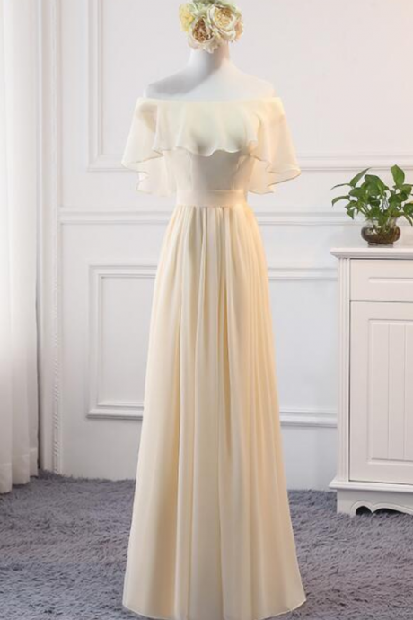 Prom Dresses,elegant Sweetheart Off Shoulder Chiffon Formal Prom Dress