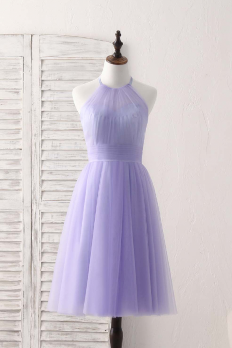 Homecoming Dresses,purple Tulle Short Prom Dress