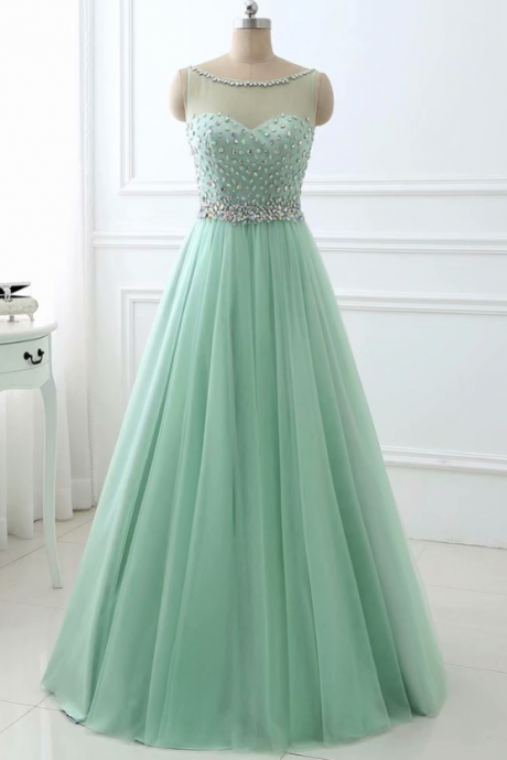 Prom Dresses,sage Green Prom Dress ,long Prom Dresses