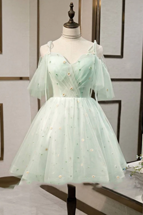 Homecoming Dresses,beautiful Beads Tulle Sweetheart Neckline Ball Gown Homecoming Dresses
