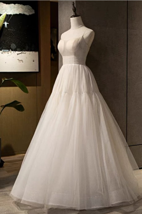 Prom Dresses,spaghetti Strap Evening Dress, Fairy Temperament Dress, Elegant Bridesmaid Dress