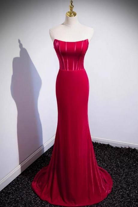Prom Dresses,dignified Atmosphere Cocktail Dresses Strapless Trailing Business Party Dresses