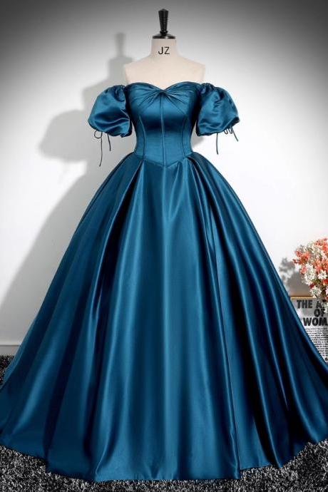 Prom Dresses,satin Evening Gowns Banquet Stage Performance Gowns Dresses