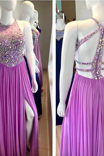 Prom Dresses,beaded Evening Dress,sexy Prom Dress,beading Prom Dresses,backless Prom Gown,elegant Prom Dress,open Back Evening Gowns,long Party