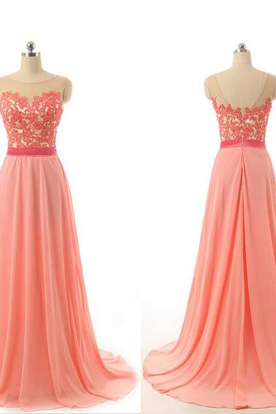 Prom Dresses,blush Pink Evening Gowns,sexy Formal Dresses,chiffon Prom Dresses, Fashion Evening Gown,sexy Evening Dress,party Dress,bridesmaid