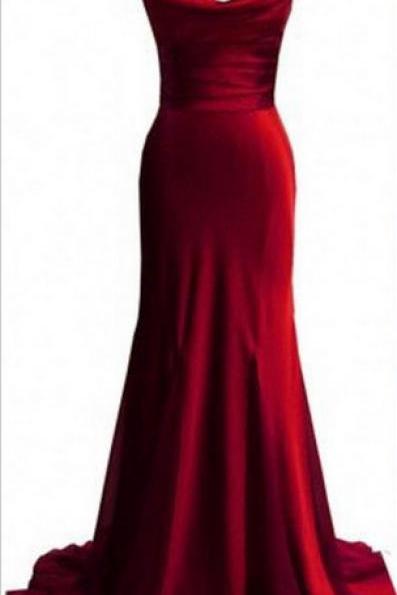 Prom Gown,Pretty Off Shoulder Burgundy Prom Dresses With Satin, Evening Gowns,Burgundy Formal Dresses, Burgundy Prom Dresses 2016