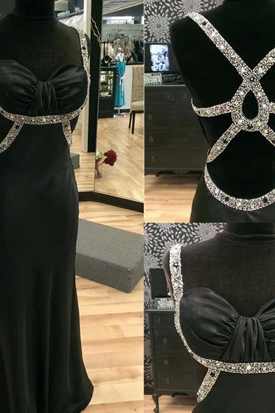 Black Prom Dresses,backless Prom Dress,prom Dress,mermaid Prom Dresses,2016 Formal Gown,open Back Evening Gowns,open Backs Party Dress,prom Gown