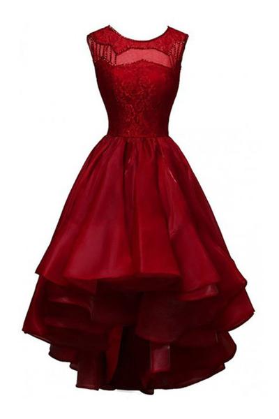 Prom Dresses,evening Dress,glamorous High-low Organza Beading Prom Dresses ,evening Gowns ,party Dresses