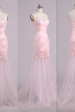 Prom Dresses,evening Dress,pink Prom Dress, Long Prom Dress, Prom Dress, Mermaid Prom Dress, Modest Prom Dress