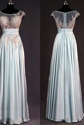 Prom Dresses,Evening Dress,lace bridesmaid dress, dusty blue bridesmaid dress, long bridesmaid dress, bridesmaid dress 2016, long prom dress,bridesmaid dresses