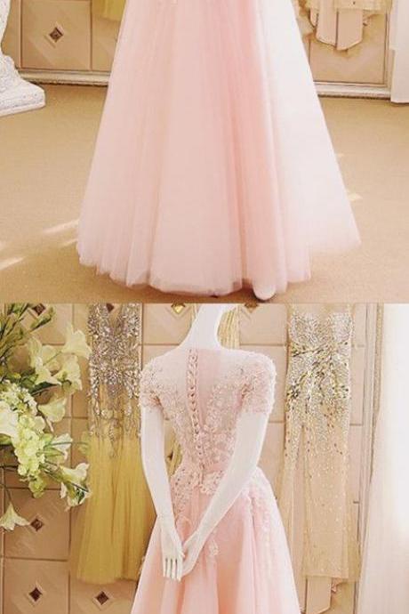 Prom Dresses,evening Dress,sexy Evening Gowns,pink Prom Dress, Pageant Prom Gown, Evening Gowns
