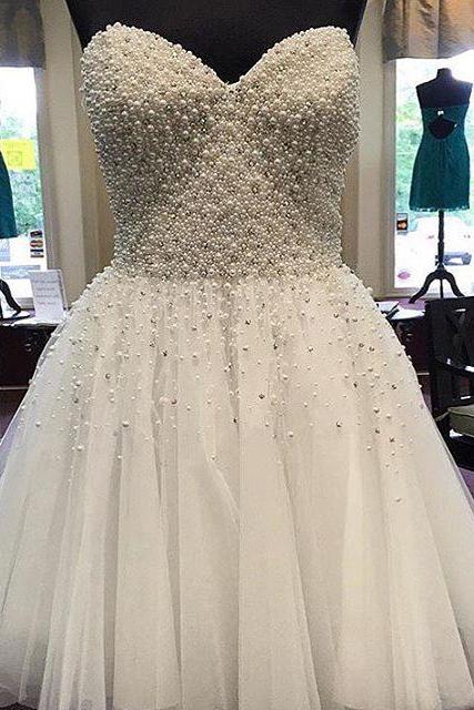 Prom Dresses,evening Dress,pearl Beaded White Homecoming Dress Short Prom Gowns 2017 Cocktail Party Dress